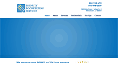 Desktop Screenshot of prioritybookkeepingct.com