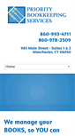 Mobile Screenshot of prioritybookkeepingct.com